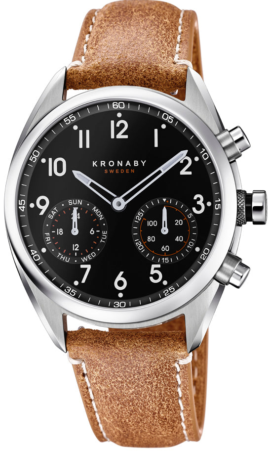 Photos - Wrist Watch Kronaby Watch Apex Smartwatch - Black KRB-035 