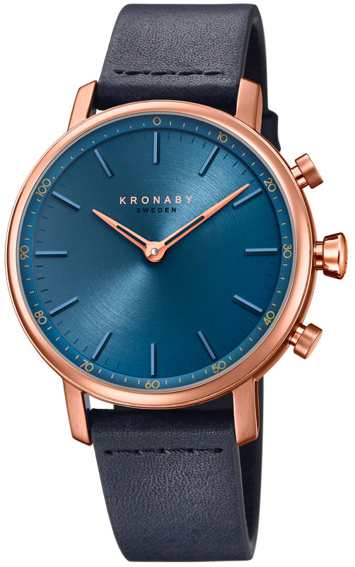 Kronaby S0669-1 Women's Carat Hybrid Smartwatch With Blue Strap