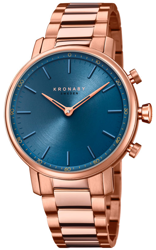 Photos - Wrist Watch Kronaby Watch Carat Smartwatch - Blue KRB-028 