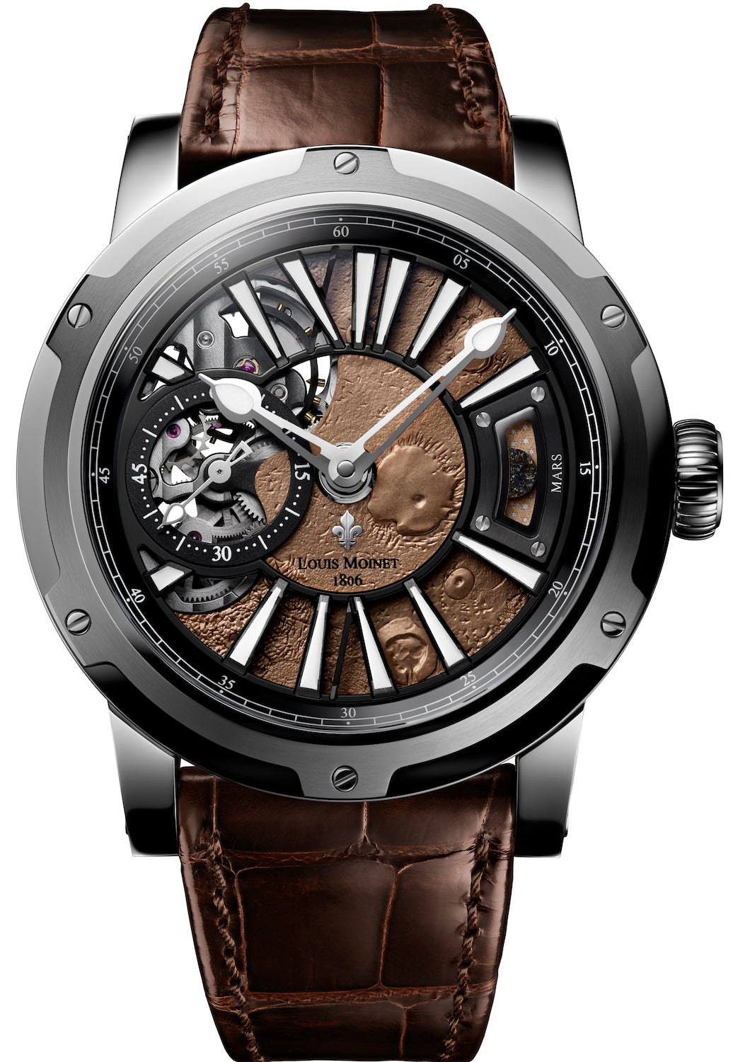 Louis Moinet Watch Mars Steel Limited Edition LM-45.10.MA WB Watch