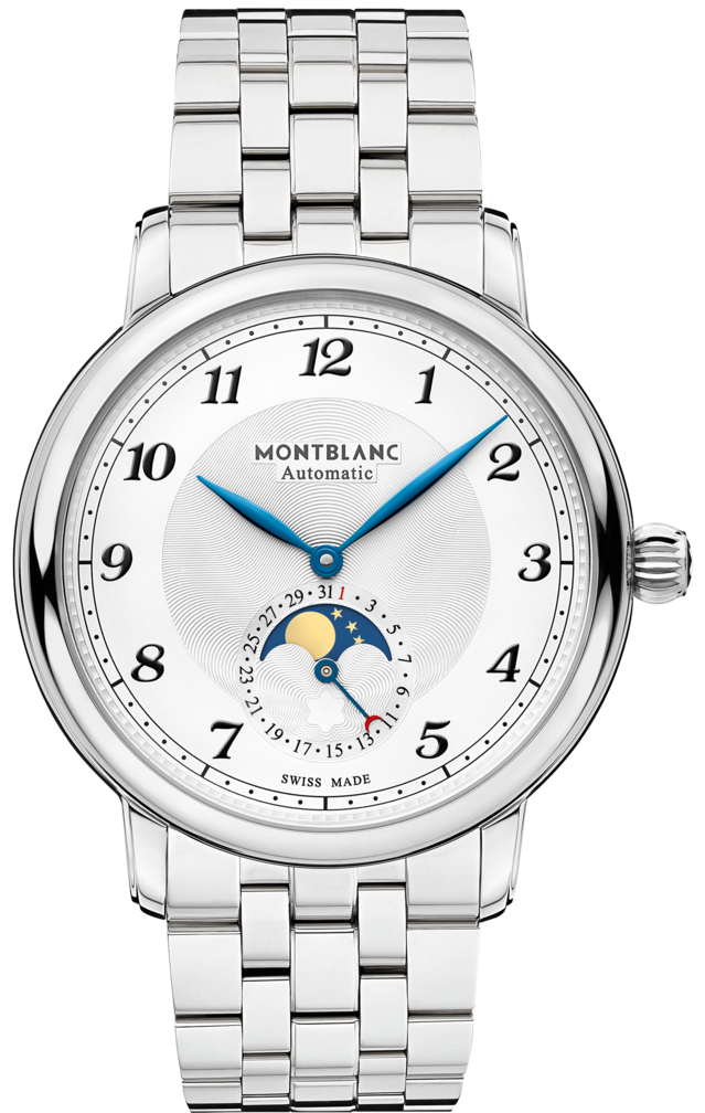 Photos - Wrist Watch Mont Blanc Montblanc Watch Star Legacy Moonphase - Silver MNTB-117 