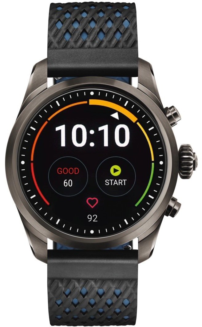 Photos - Wrist Watch Mont Blanc Montblanc Watch Summit 2 Titanium Smartwatch - Black MNTB-146 