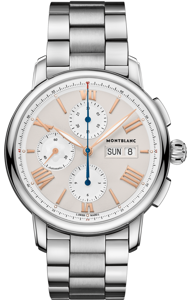 Photos - Wrist Watch Mont Blanc Montblanc Watch Star Legacy Chronograph Day Date - Cream MNTB-113 