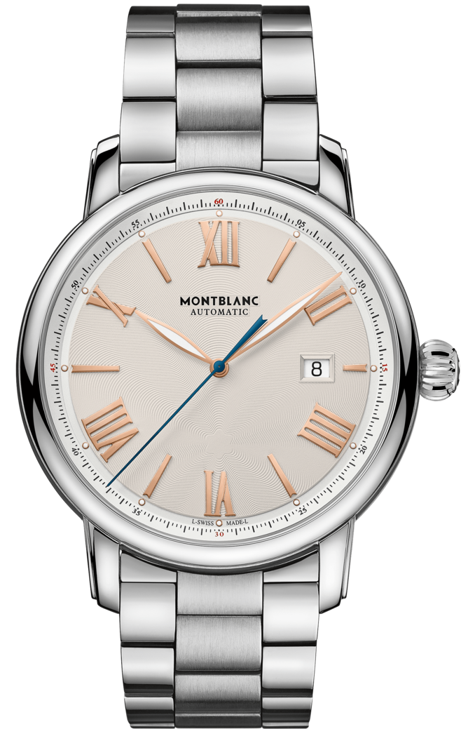 Photos - Wrist Watch Mont Blanc Montblanc Watch Star Legacy Automatic Date - Cream MNTB-104 