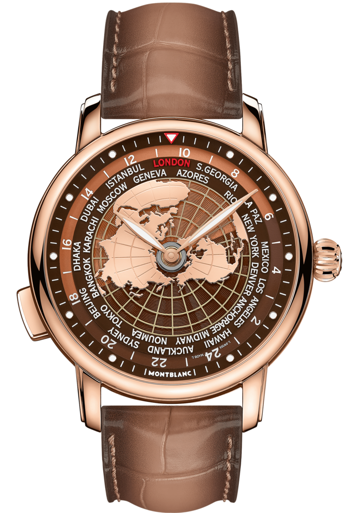 Photos - Wrist Watch Mont Blanc Montblanc Watch Star Legacy Orbis Terrarum Limited Edition - Brown MNTB-12 