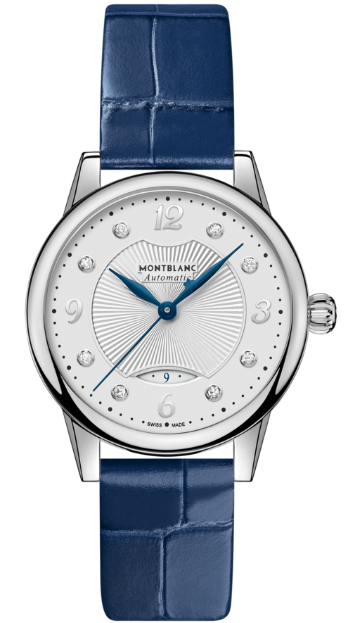 Photos - Wrist Watch Mont Blanc Montblanc Watch Boheme Automatic Date - Silver MNTB-074 