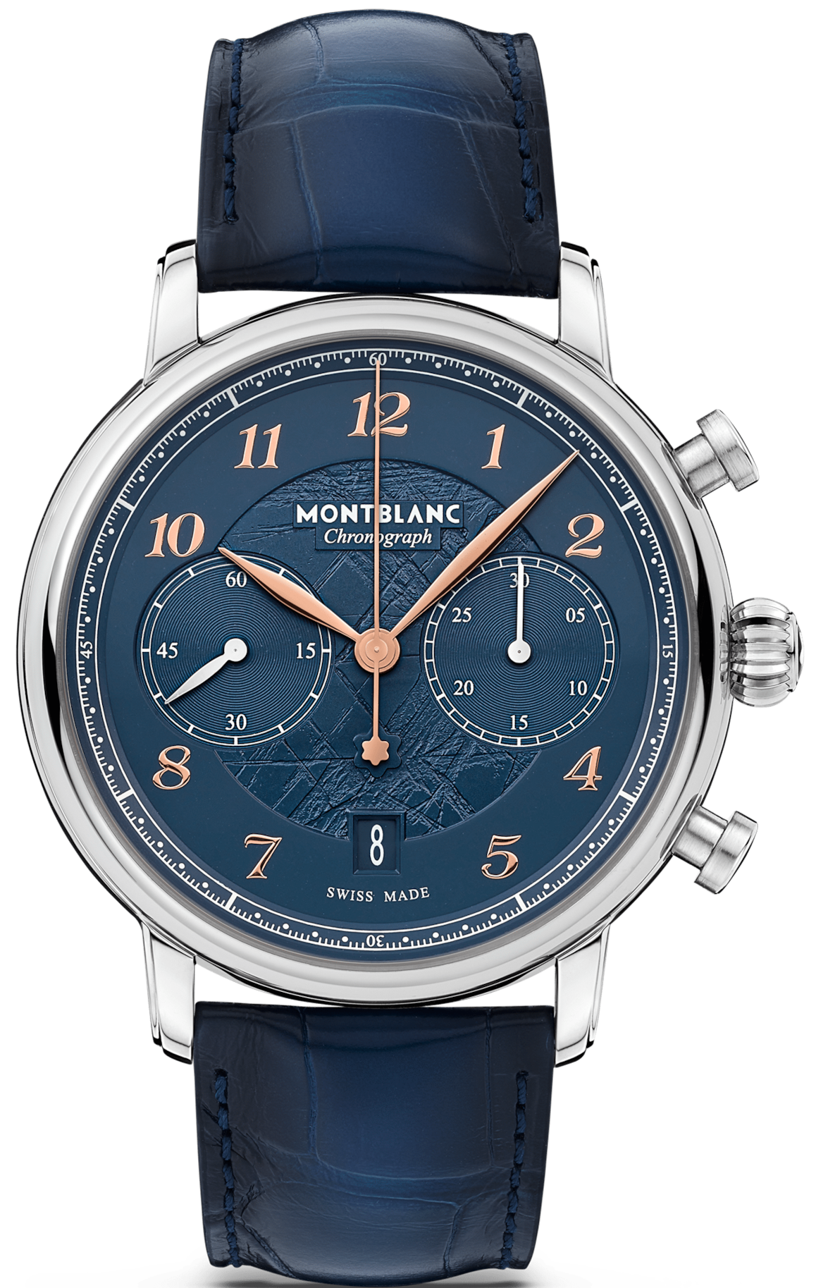 Photos - Wrist Watch Mont Blanc Montblanc Watch Star Legacy Chronograph Limited Edition - Blue MNTB-183 