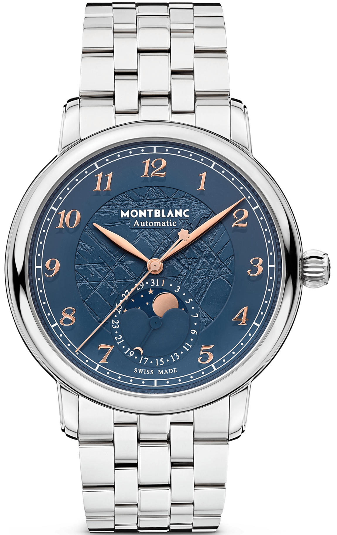 Photos - Wrist Watch Mont Blanc Montblanc Watch Star Legacy Moonphase Limited Edition - Blue MNTB-181 