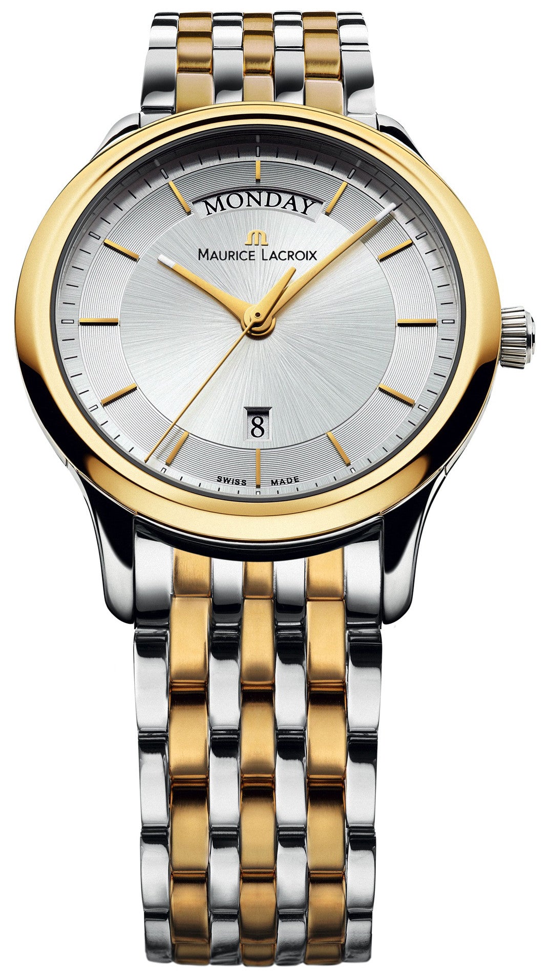 Photos - Wrist Watch Maurice Lacroix Watch Les Classiques Day Date - Silver ML-1018 