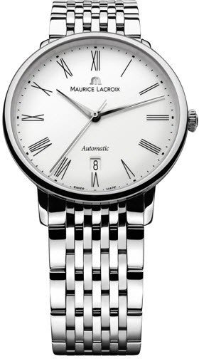 Photos - Wrist Watch Maurice Lacroix Watch Les Classiques Tradition Round Date Mens - White ML 