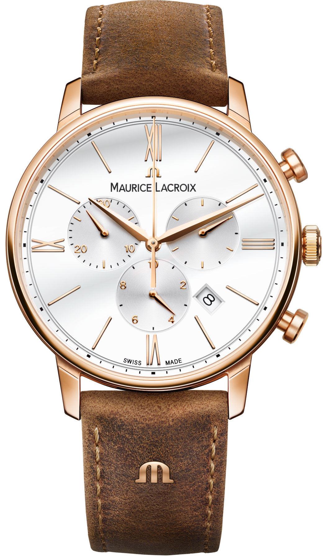 Photos - Wrist Watch Maurice Lacroix Watch Eliros Chronograph Mens - Silver ML-1476 