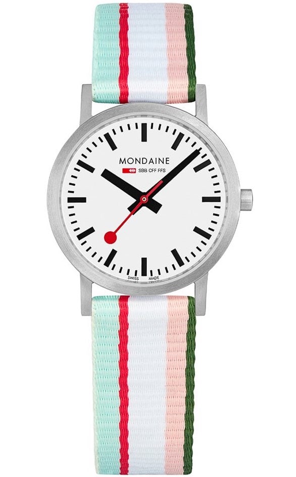 Photos - Wrist Watch Mondaine Watch SBB Classic Pink - White MD-264 