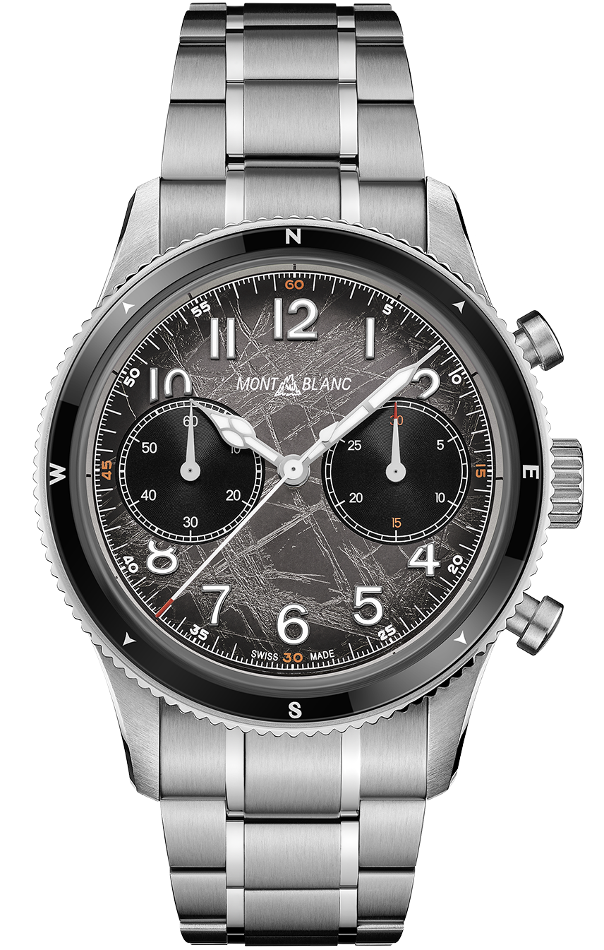 Photos - Wrist Watch Mont Blanc Montblanc Watch 1858 Automatic Chronograph 0 Oxygen The 8000 MNTB-196 