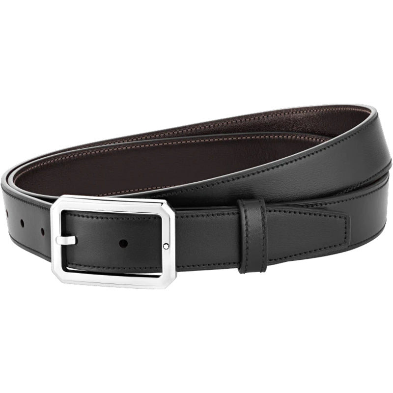 Montblanc Belt 35mm Reversible Leather Black Brown 128761 Belts | Jura ...