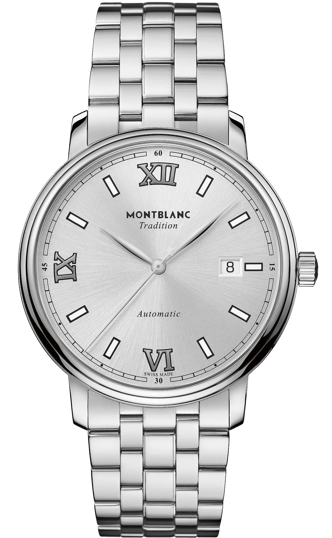 Photos - Wrist Watch Mont Blanc Montblanc Watch Tradition Automatic - Silver MNTB-046 