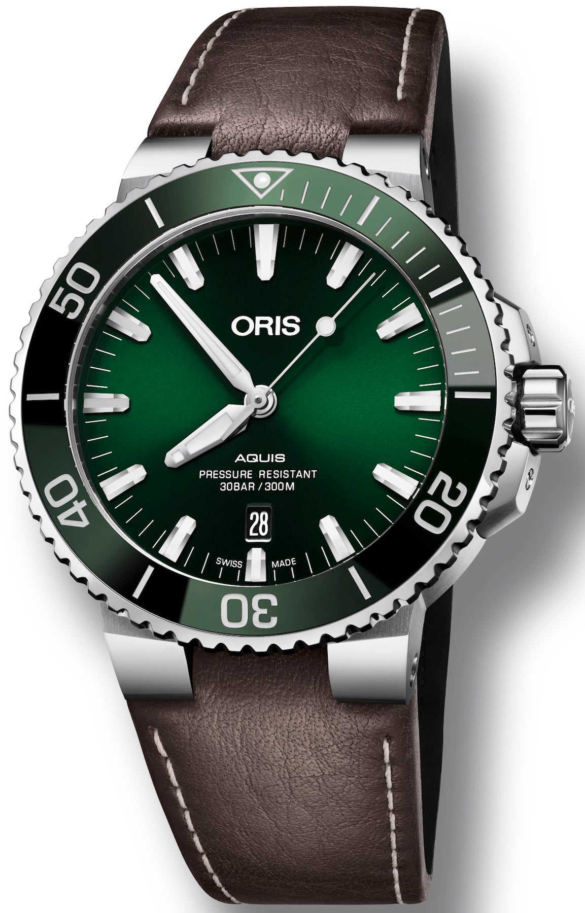 Oris Watch Aquis Date Leather