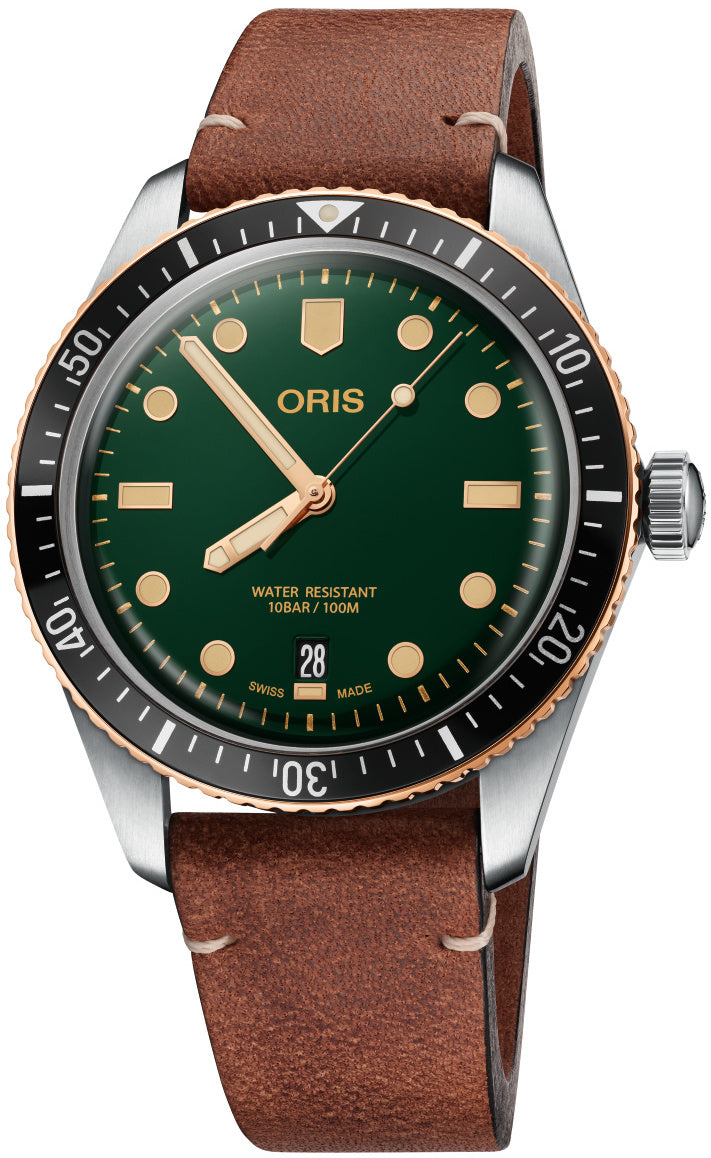 Photos - Wrist Watch Oris Watch Divers Sixty-Five Oceanic Green - Green OR-1580 