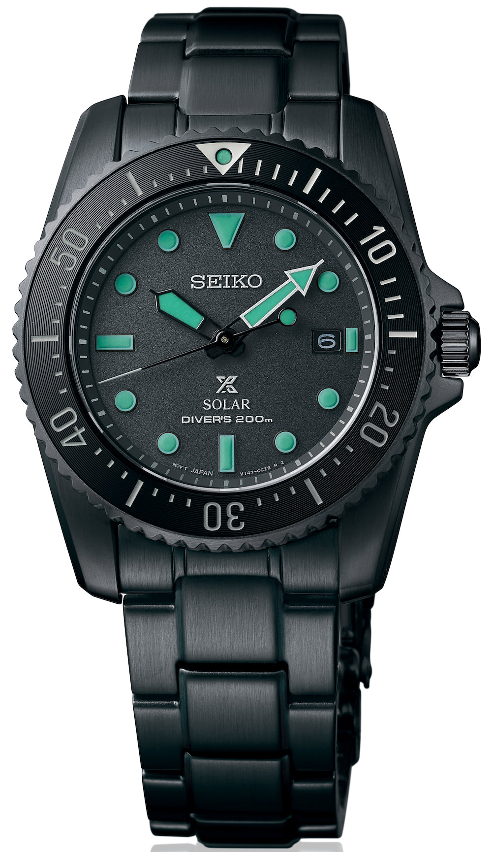 Seiko Watch Prospex Black Series Night Vision Solar Divers Limited Edition  SNE587P1 Watch | Jura Watches