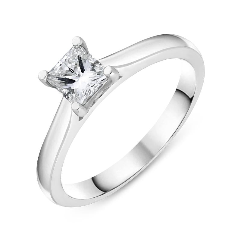 Platinum 0.58ct Diamond Solitare Ring | 