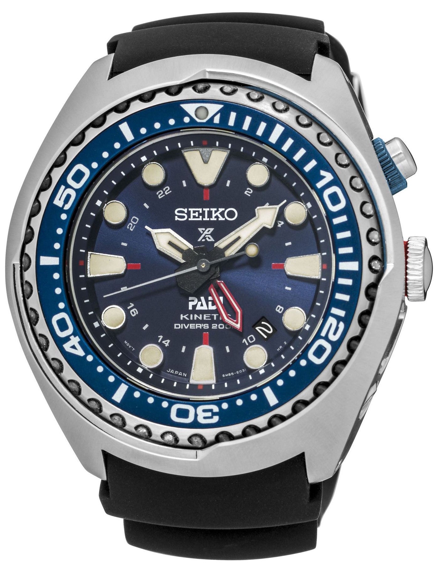 Seiko Watch Prospex PADI Kinetic GMT Diver Special Editions SUN065P1 Watch  | Jura Watches