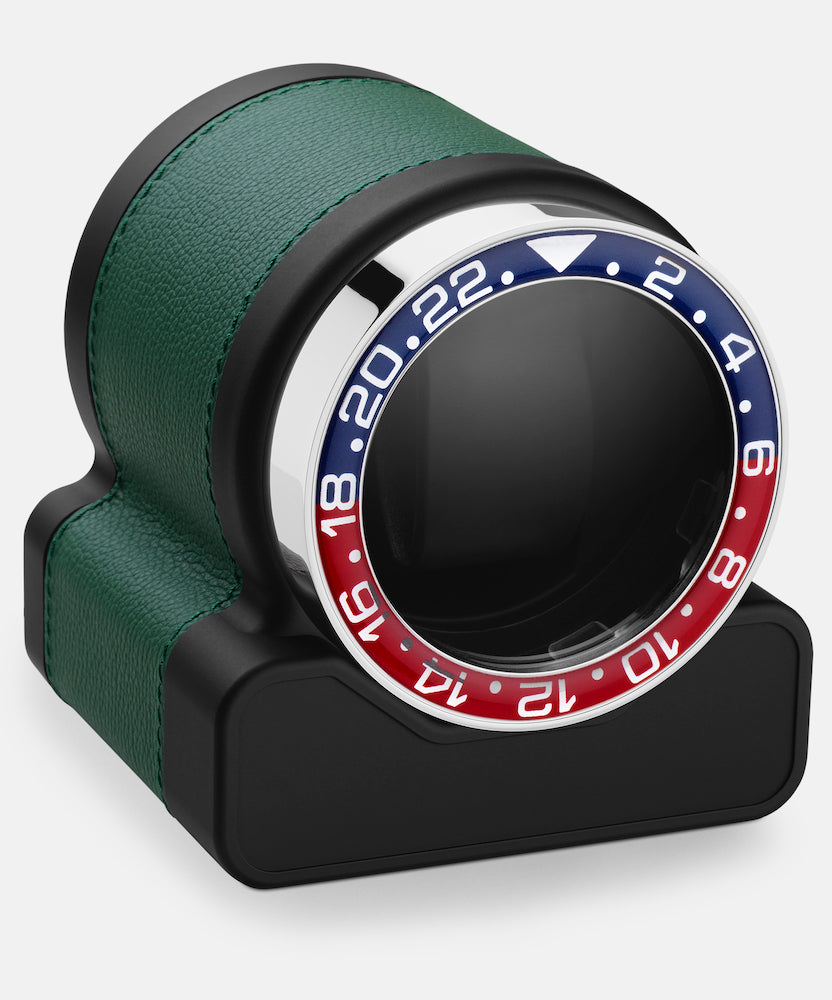 Photos - Watch Box / Winder Tempo Scatola del  Watch Winder Rotor One Green Pepsi Bezel - Black SCDT-01 