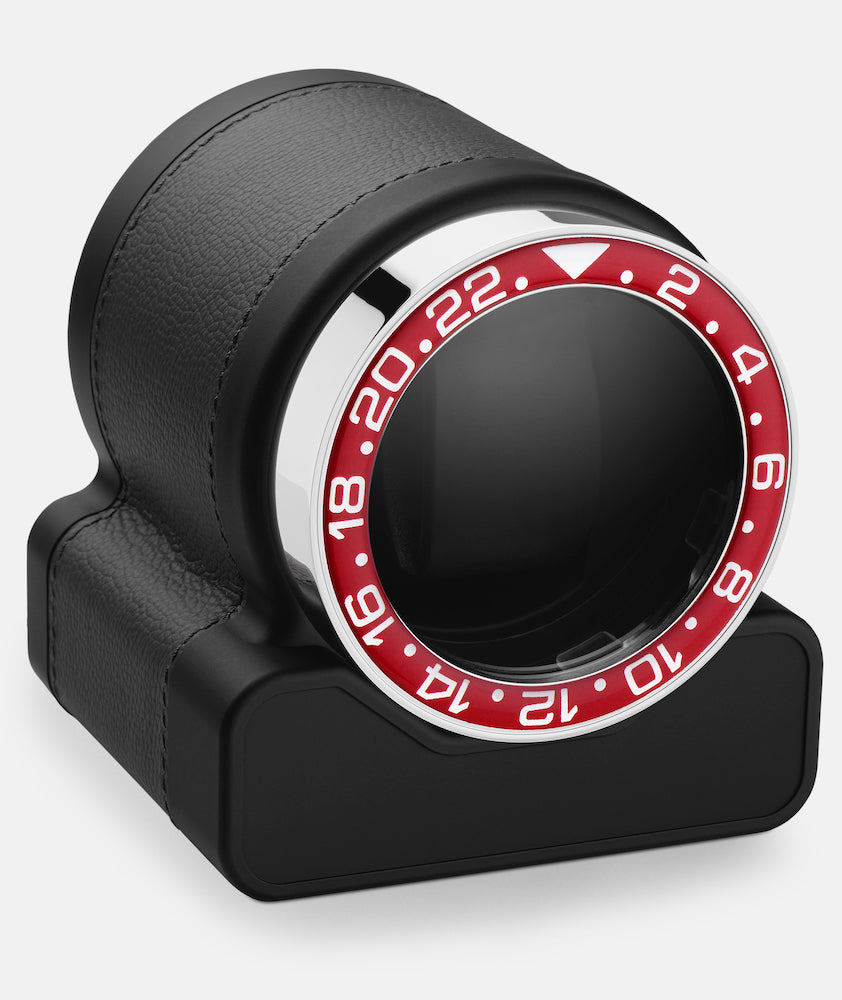 Photos - Watch Box / Winder Tempo Scatola del  Watch Winder Rotor One Grey Red Bezel - Black SCDT-033 
