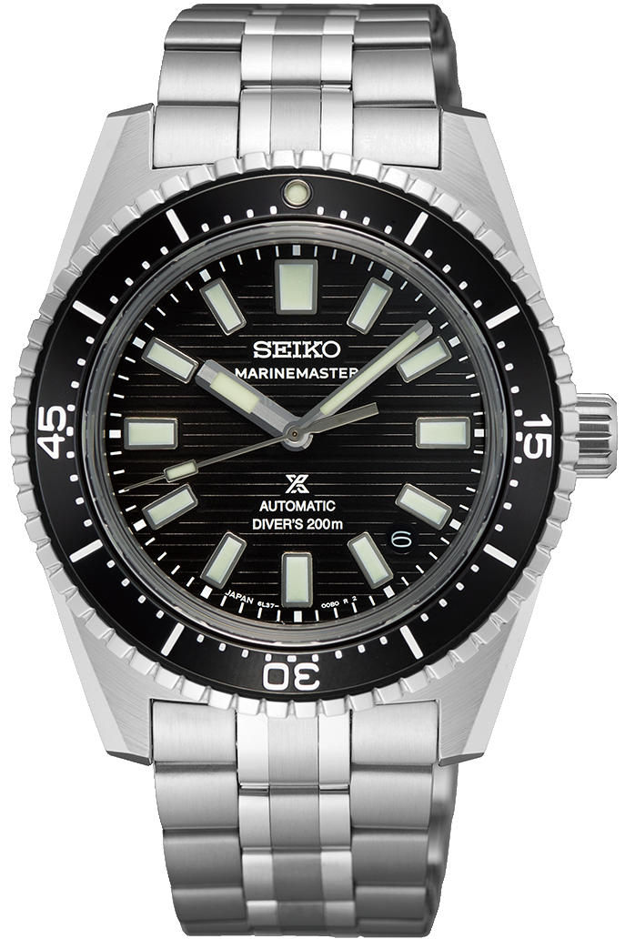 Seiko Watch Prospex Black Dark Water Marinemaster 1965 Reinterpretation Diver