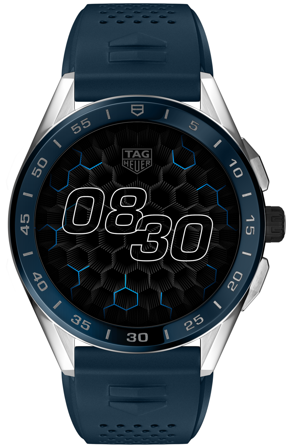 TAG Heuer Watch Connected 45 Steel Blue Rubber