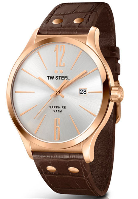 Photos - Wrist Watch TW Steel Watch Slim Line 45mm D - Silver TW-273 