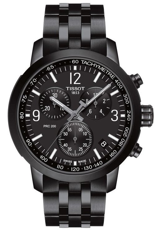 Photos - Wrist Watch TISSOT Watch PRC200 Quartz Chronograph Mens - Black TS-1316 