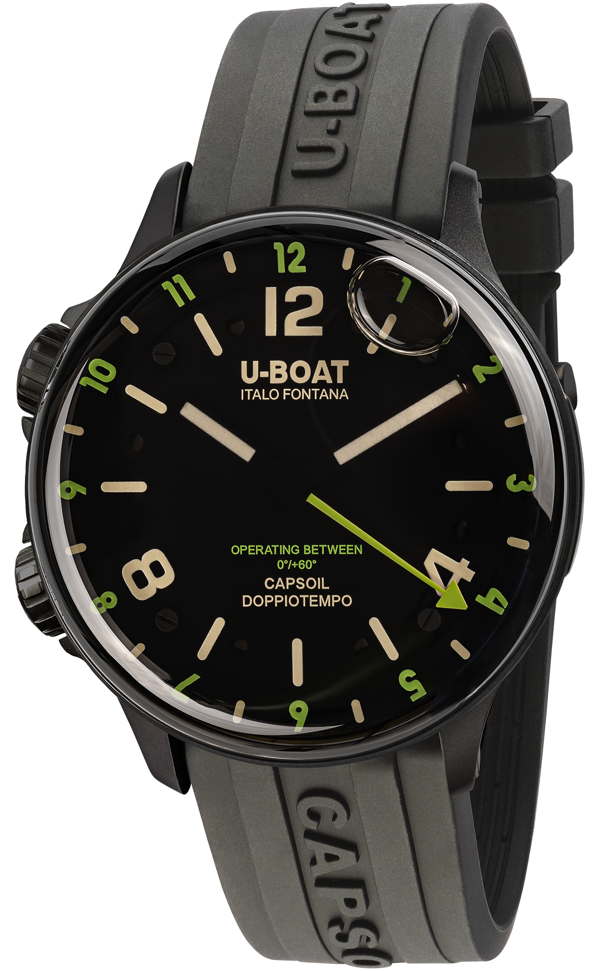 Photos - Wrist Watch U-Boat Watch Capsoil Doppiotempo 45 DLC Green Indices D UB-1033 