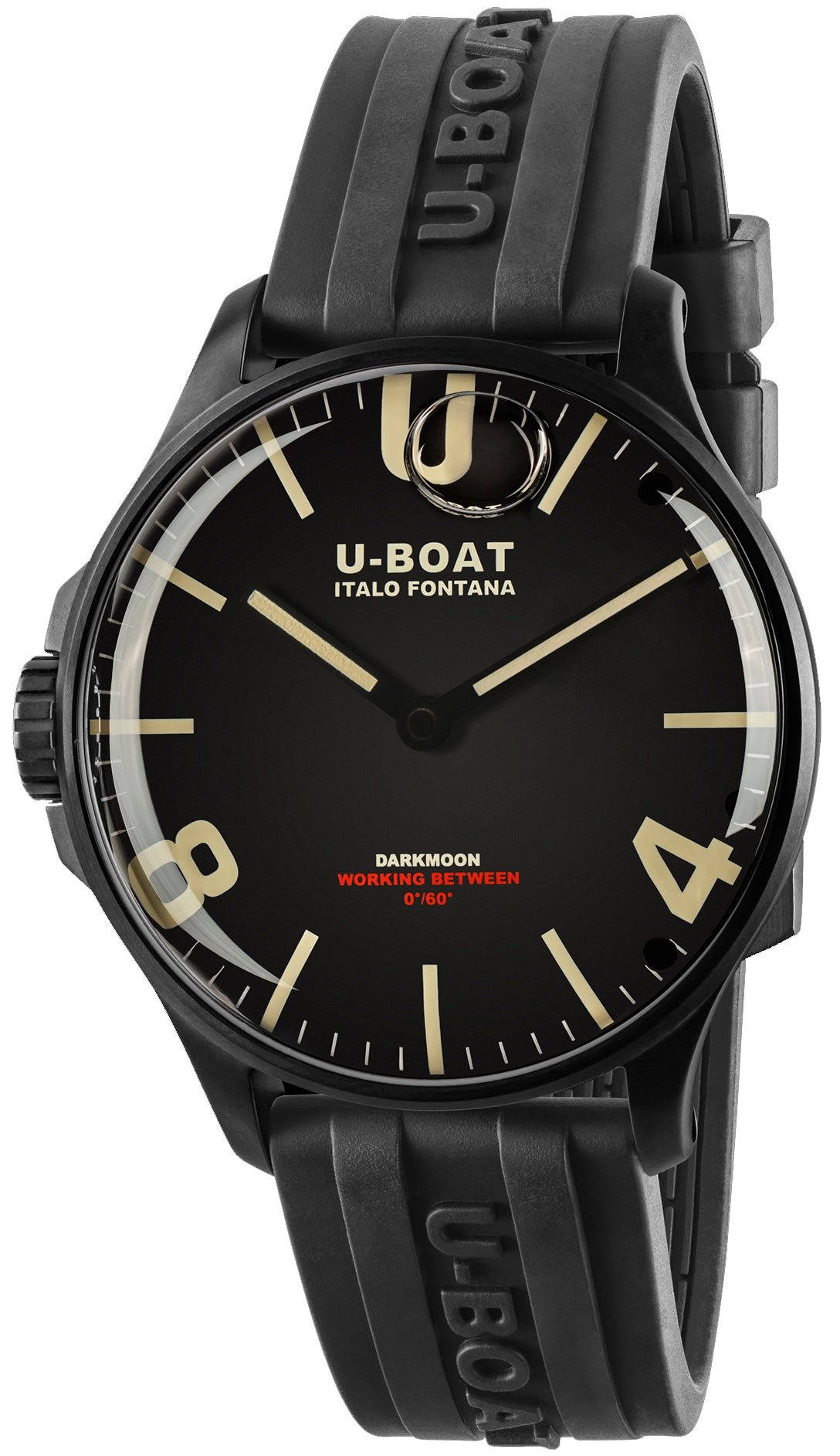 Photos - Wrist Watch U-Boat Watch Darkmoon 44 Black IPB D - Black UB-1004 