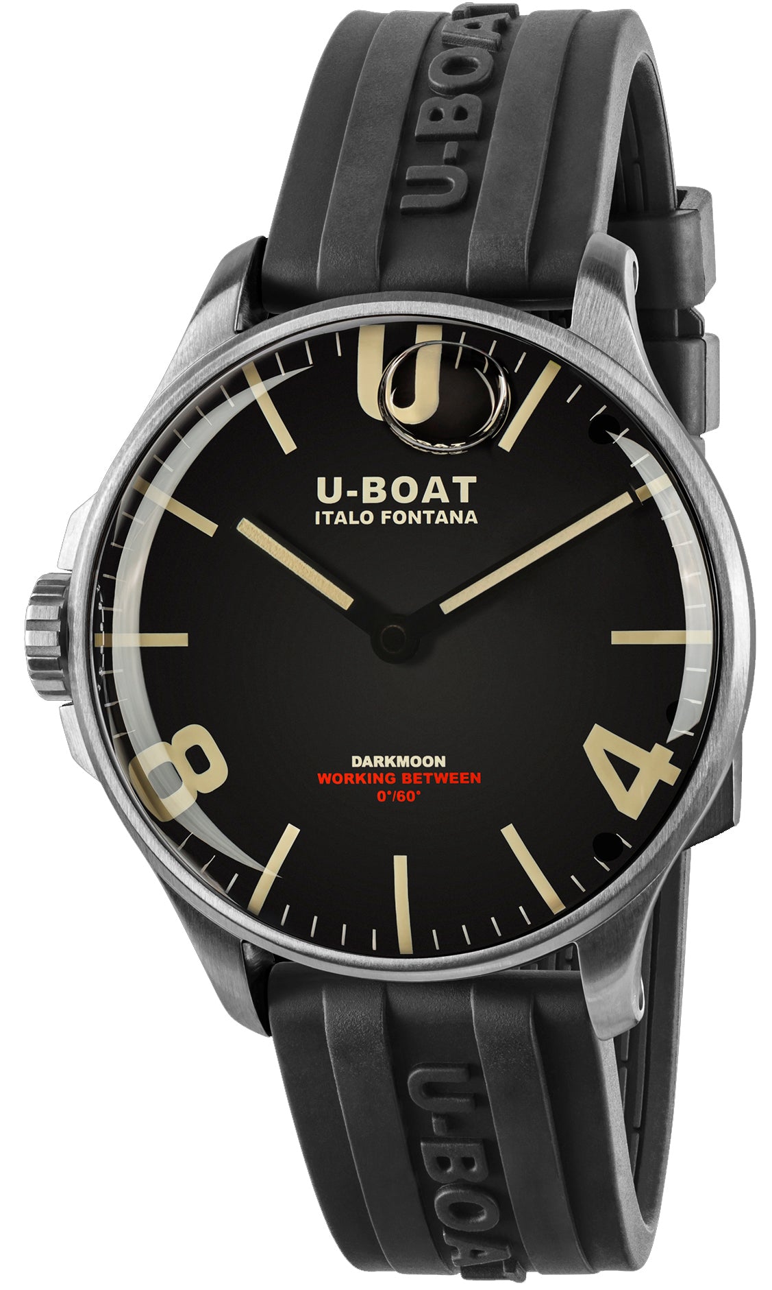 Photos - Wrist Watch U-Boat Watch Darkmoon 44 Black SS D - Black UB-1003 
