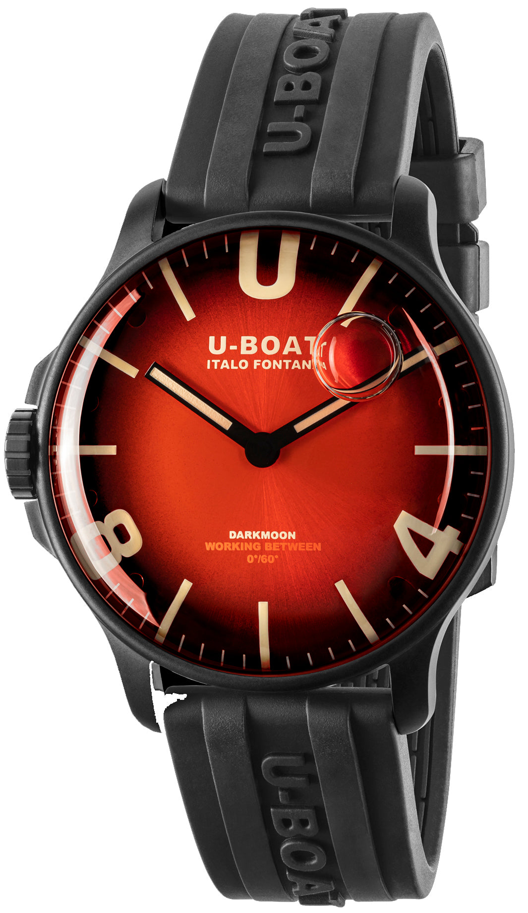 Photos - Wrist Watch U-Boat Watch Darkmoon 44 Cardinal Red IPB D UB-995 
