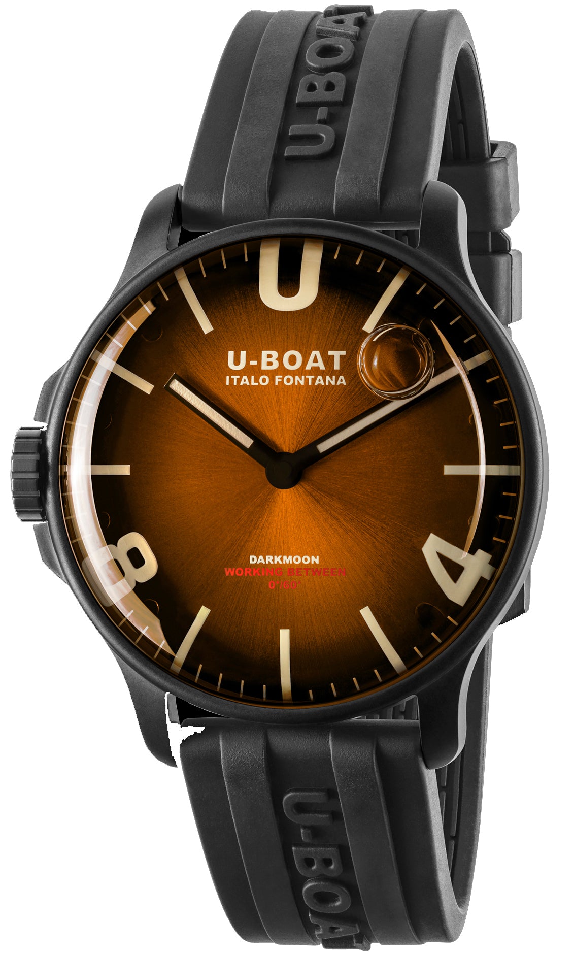 Photos - Wrist Watch U-Boat Watch Darkmoon 44 Elegant Brown IPB D - Brown UB-997 