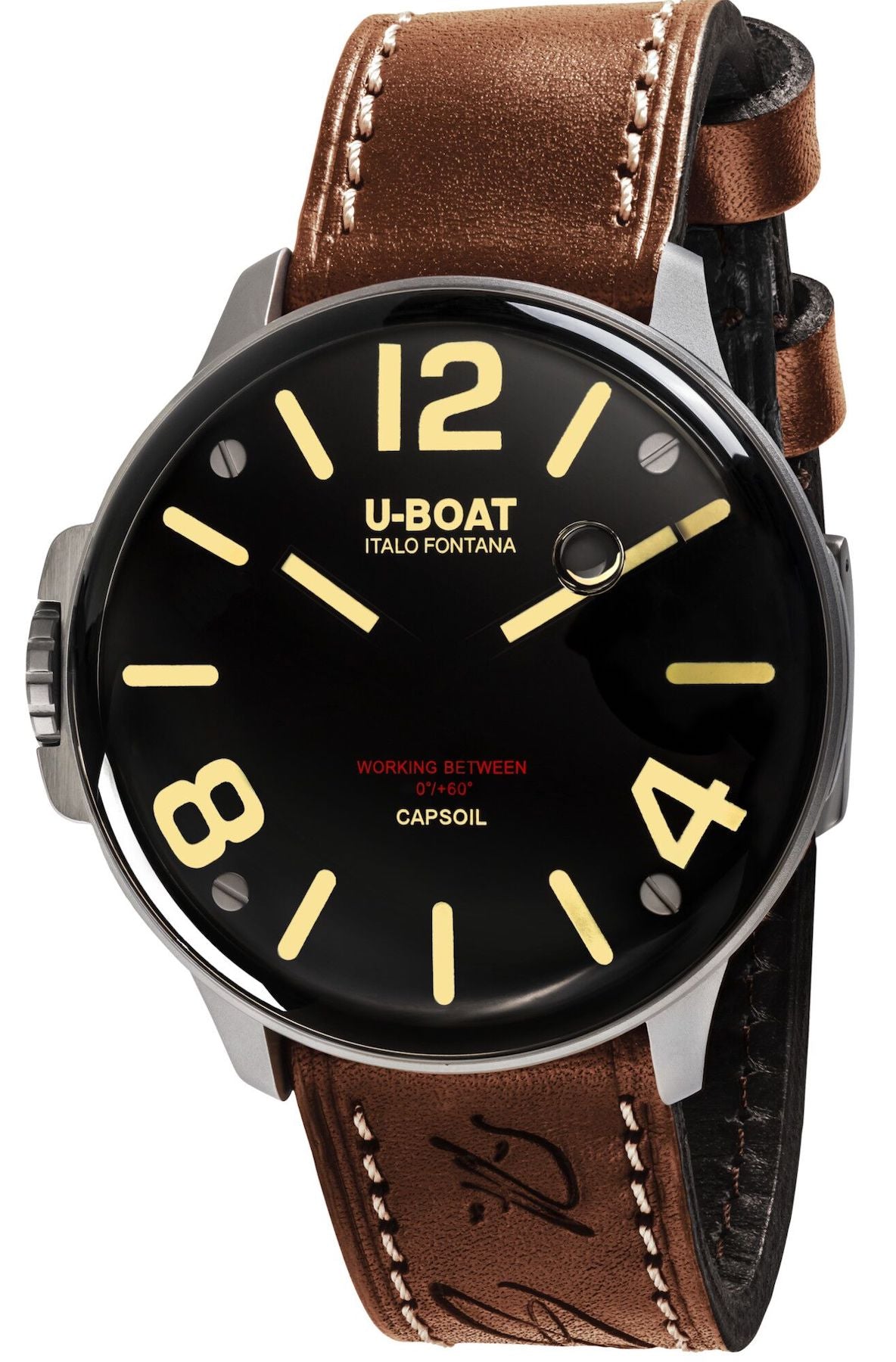 U-Boat Watch Capsoil SS Leather Strap D 8110/A LEATHER STRAP. Watch ...