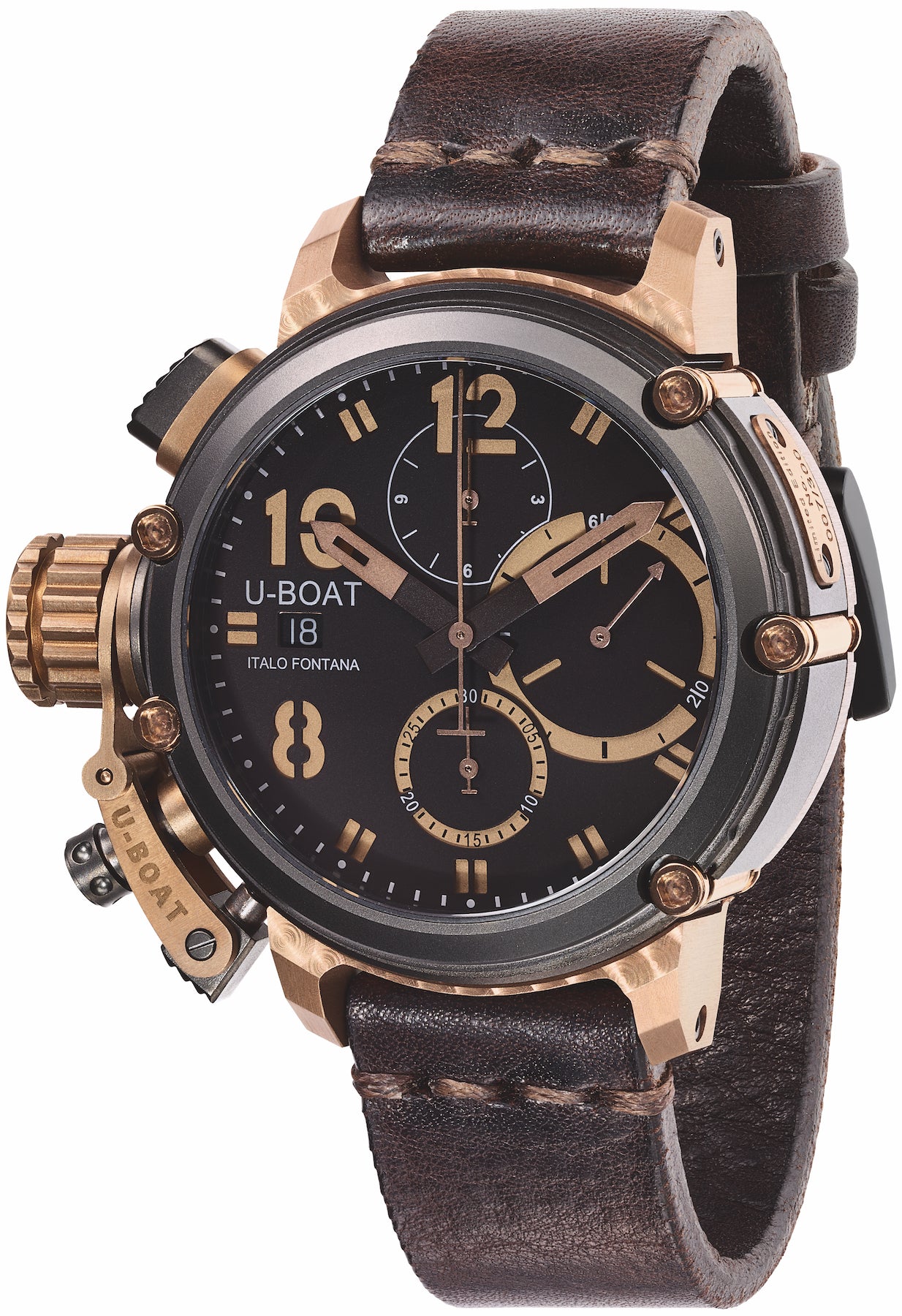 UBoat Watch Chimera Black Bronze Chrono Limited Edition D 8015 Watch