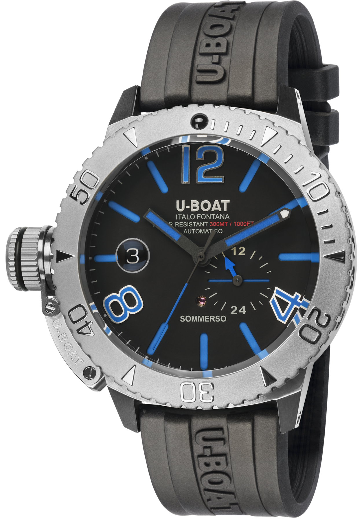 Photos - Wrist Watch U-Boat Watch Sommerso Blue D - Black UB-945 