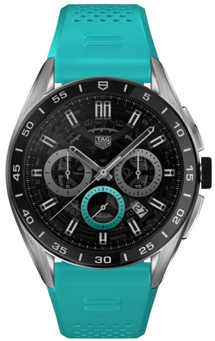 TAG Heuer Watch Connected Calibre E4 45 Light Blue Rubber