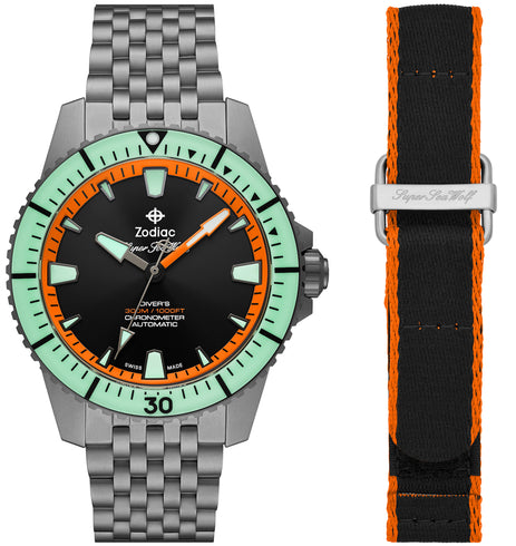 Zodiac Watch Super Sea Wolf Titanium Pro Diver Limited Edition