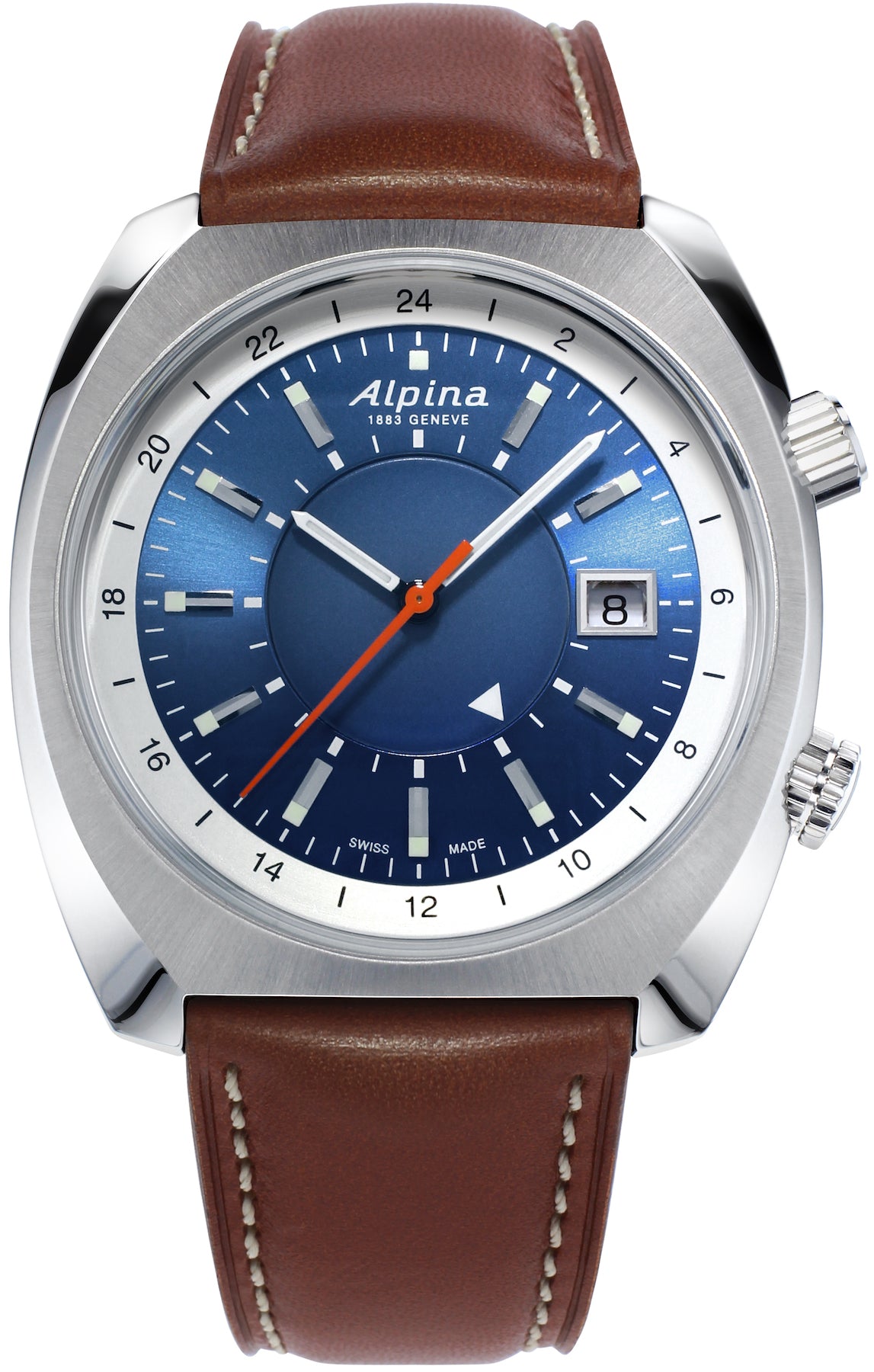 Photos - Wrist Watch Alpina Watch Startimer Pilot Heritage D - Blue ALP-326 