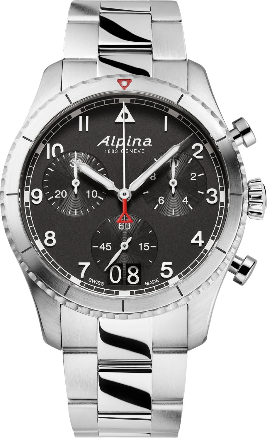 Photos - Wrist Watch Alpina Watch Startimer Pilot Quartz Chronograph Black ALP-365 
