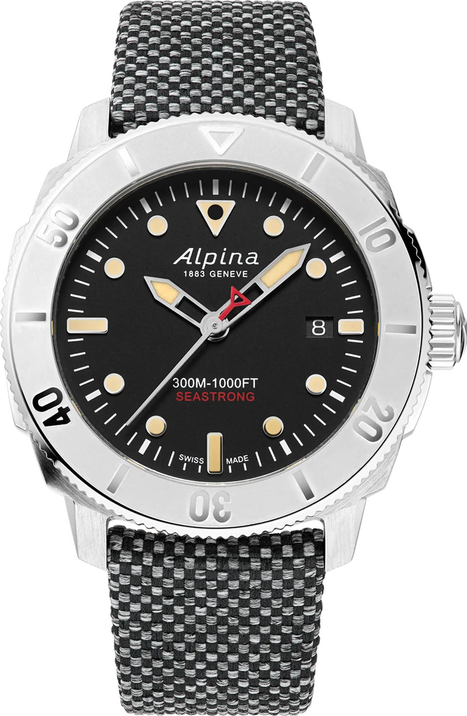 Photos - Wrist Watch Alpina Watch Seastrong Diver 300 Automatic Calanda - Black ALP-369 