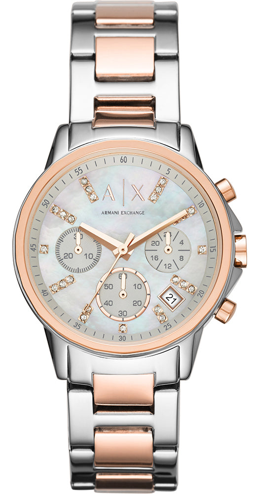 armani exchange ladies chronograph watch