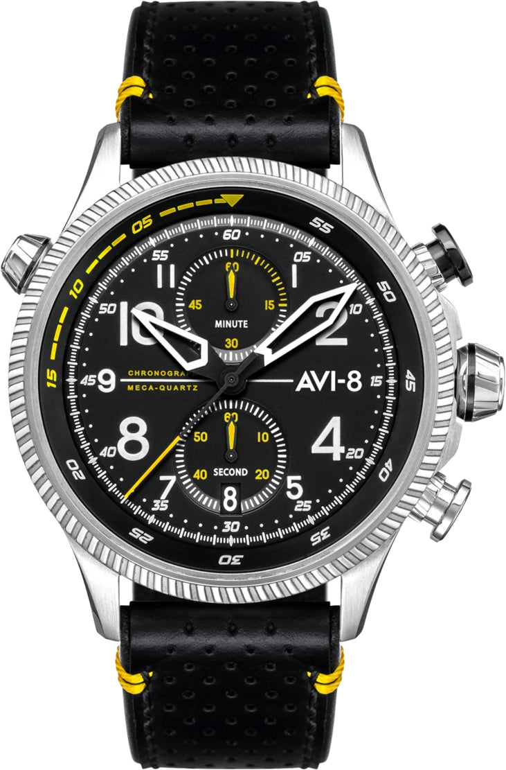 Photos - Wrist Watch AVI-8 Watch Hawker Hunter Duke Chronograph Halton - Black AV-117 