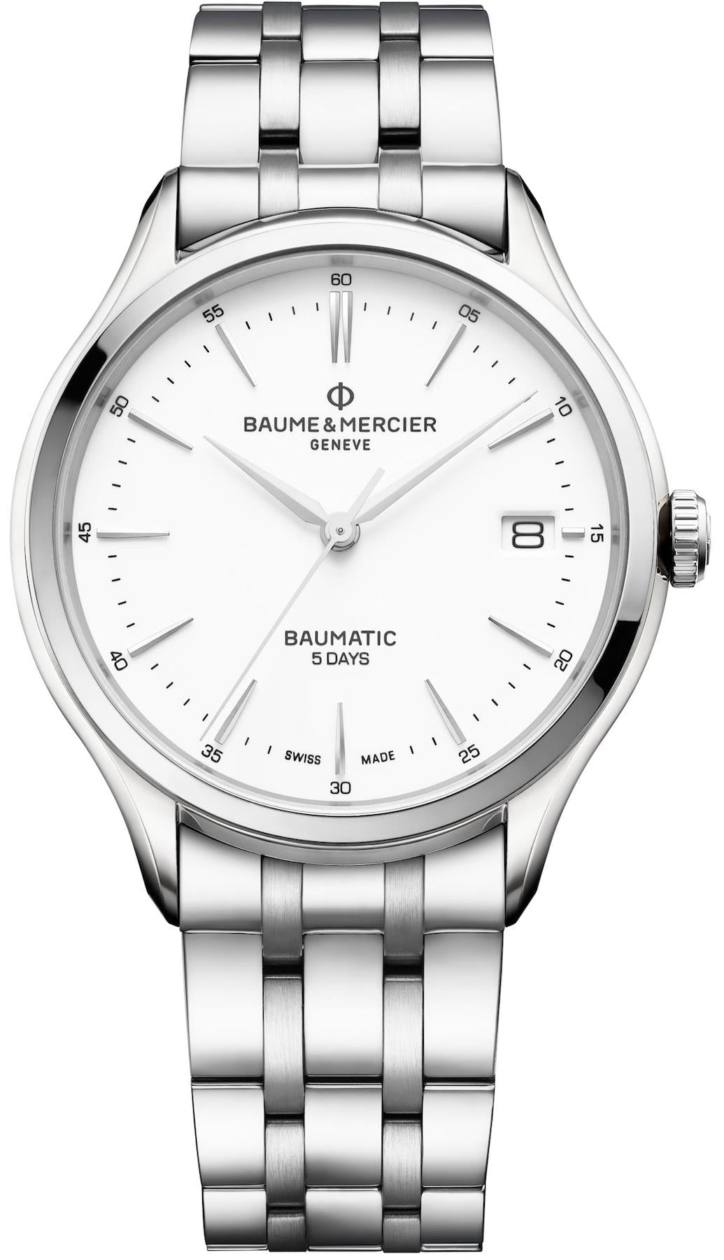 Baume & Mercier Clifton Baumatic Black Dial India | Ubuy