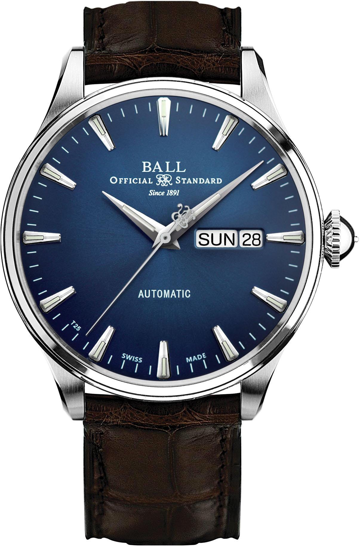 Photos - Wrist Watch Ball Watch Company Trainmaster Eternity - Blue BL-1555 
