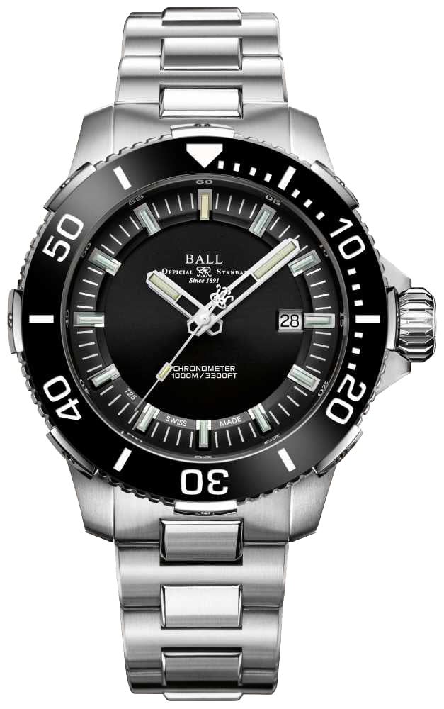 Photos - Wrist Watch Ball Watch Company Engineer Hydrocarbon DeepQuest II Ceramic - Black BL-24 