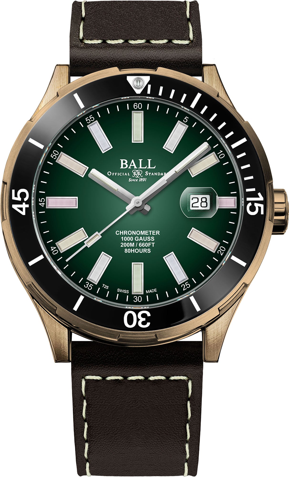 Photos - Wrist Watch Ball Watch Company Roadmaster M Marvelight Limited Edition Bronze BL-2497 