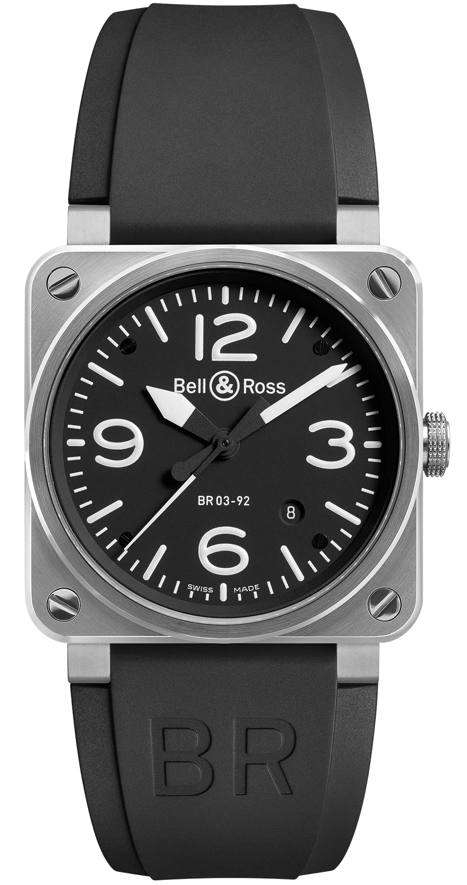 Photos - Wrist Watch Bell & Ross Watch BR 03 92 Automatic Black Steel D BR-035 